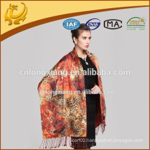 Wholesale Good Quality Woven Spring 100% Silk Fashion Shawl For Women